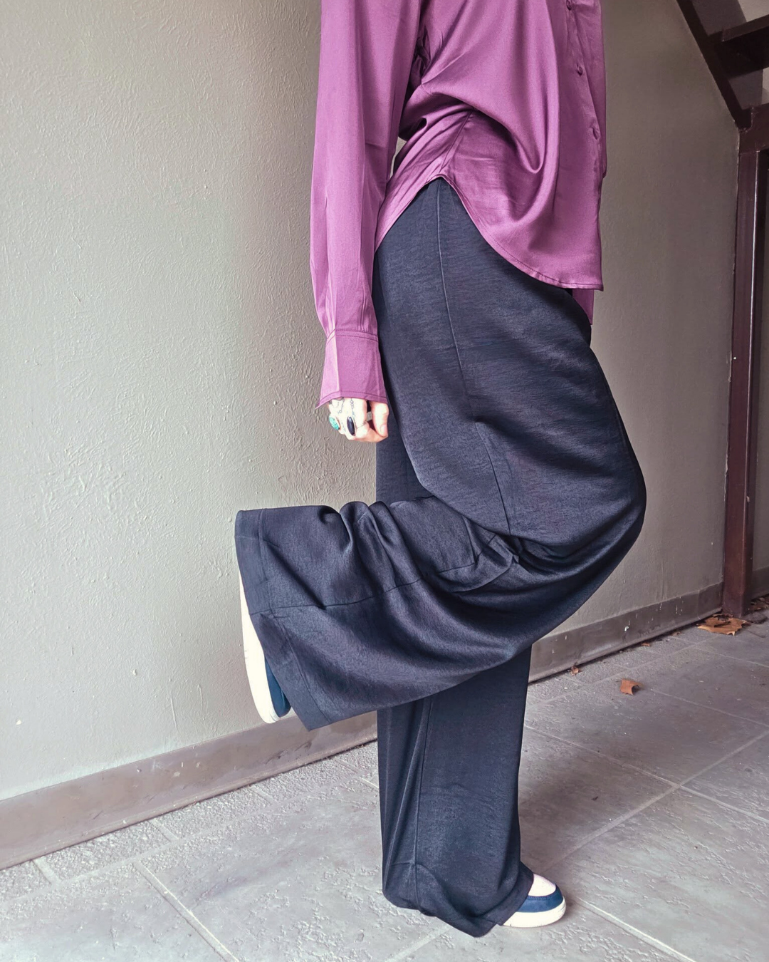 Modern Mogul Wide-Leg Trouser Pants