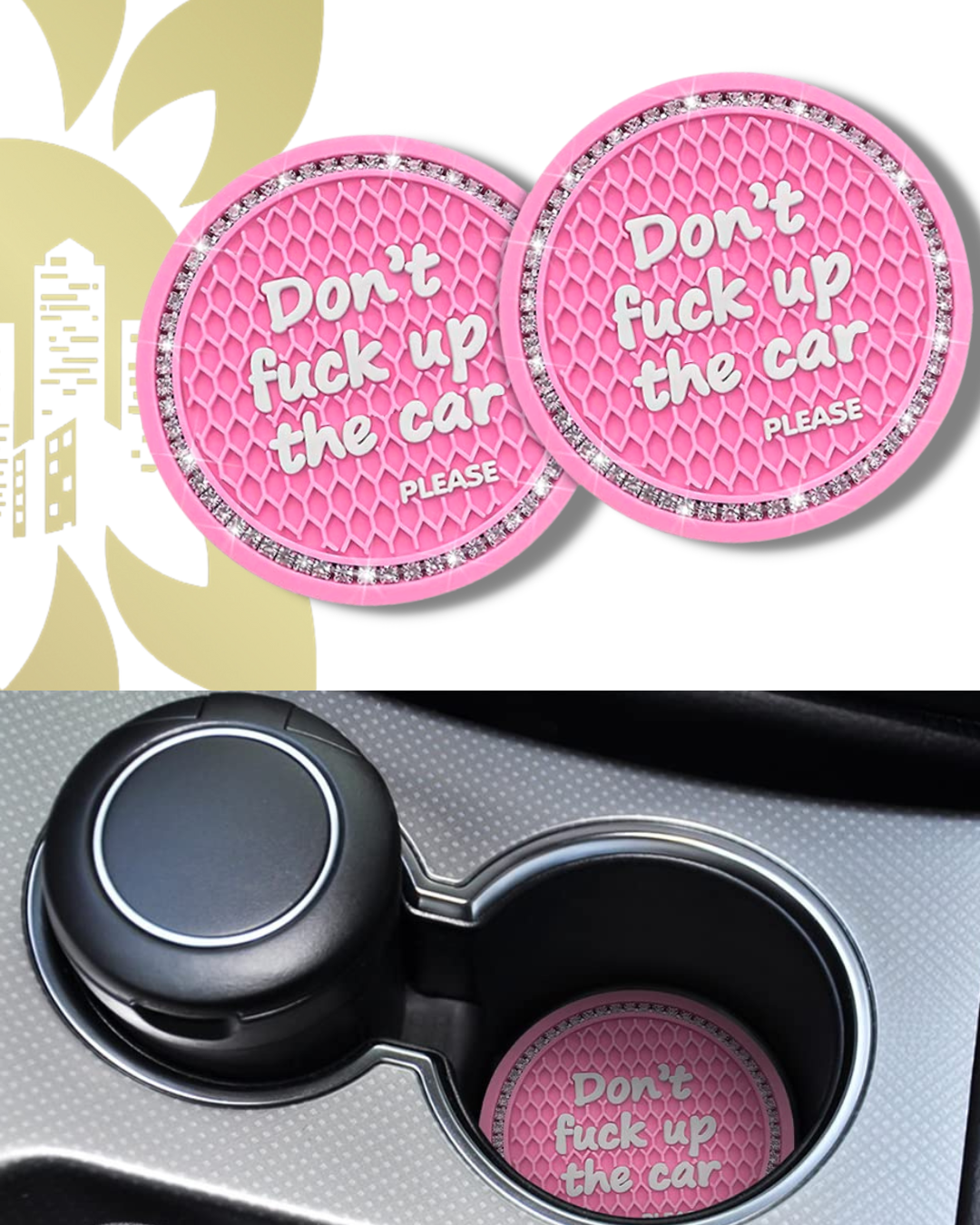 Don't Eff Up The Car Cup Coaster