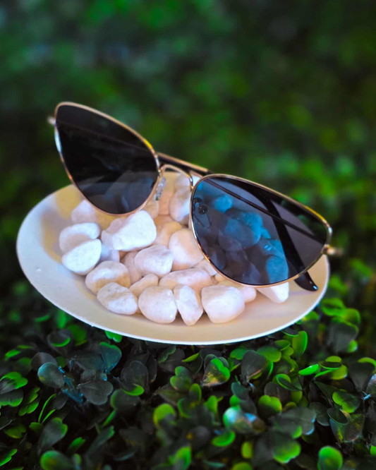 Devine Cat Eye Gold Frame Sunnies