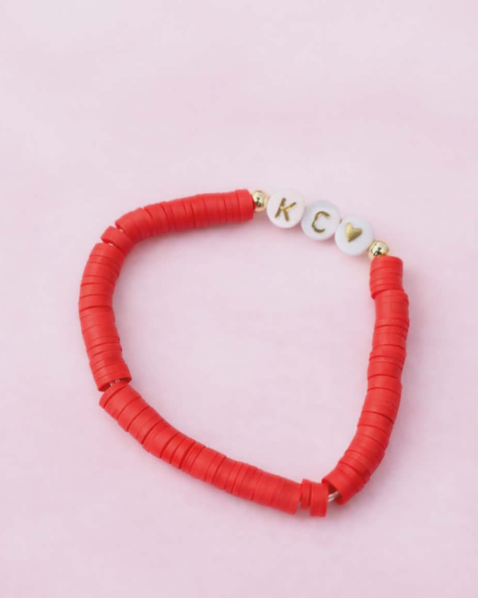 Red KC Beaded Bracelet