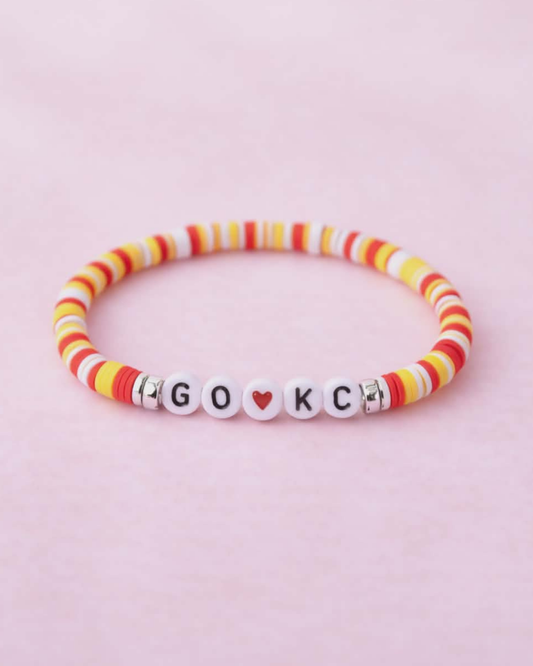 Go KC Multicolor Beaded Bracelet