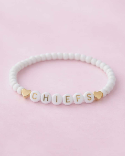 White Chiefs Beaded Bracelet