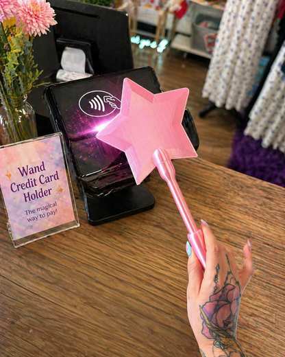 Pink Star Tap To Pay Credit Card Magic Wand