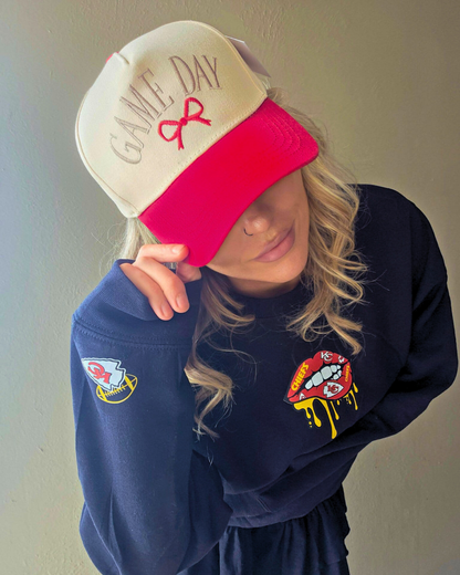 Chiefs Football Lip Drip Crewneck Sweatshirt