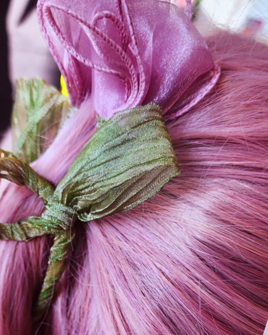 Pink Rose Claw Clip