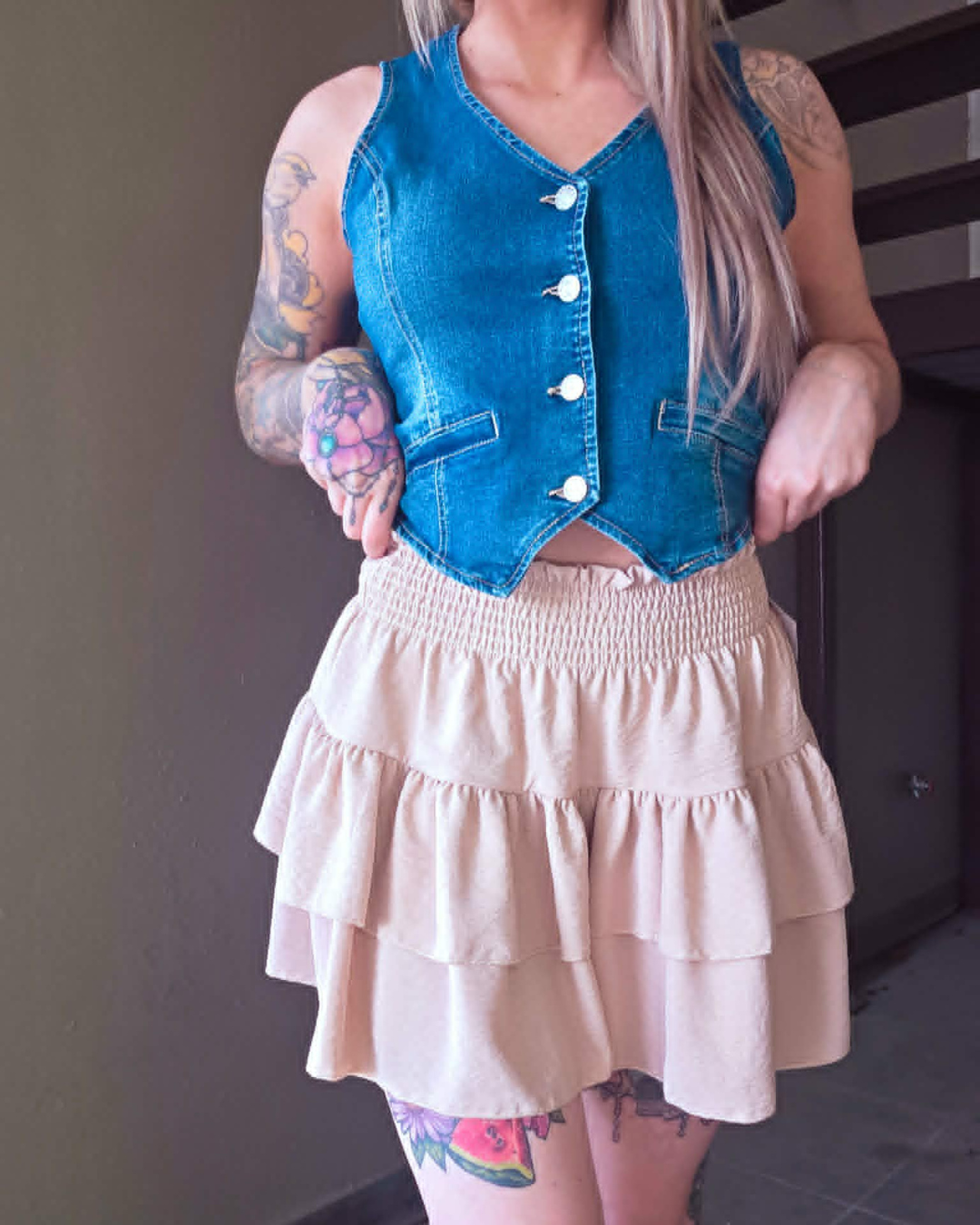 Blue Skies Ahead Denim Vest