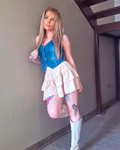 Blue Skies Ahead Denim Vest