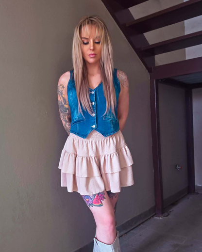 Blue Skies Ahead Denim Vest