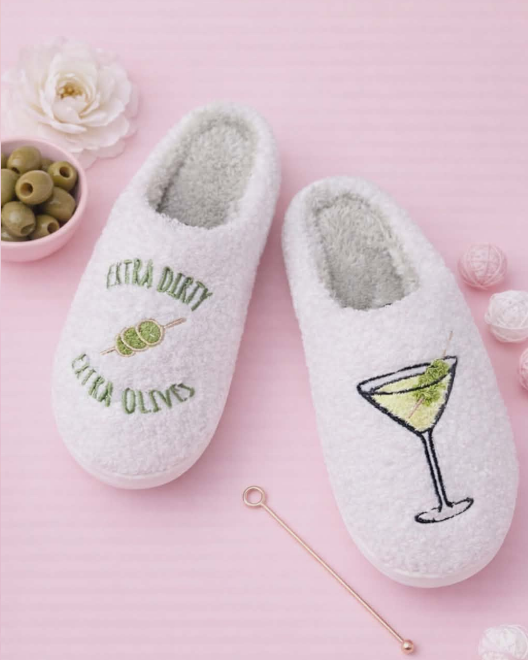 Extra Dirty Martini Slippers