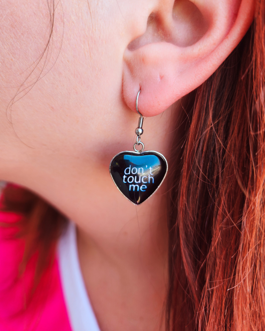 Don't Touch Me Heart Earrings