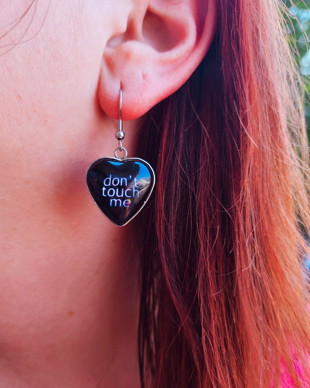 Don't Touch Me Heart Earrings