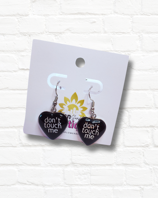 Don't Touch Me Heart Earrings