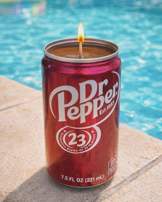 Mini Dr Pepper Can Soy Candle Unscented