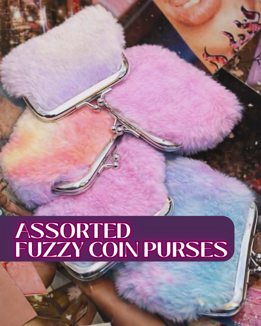 Tie Dye Fuzzy Coin Purse