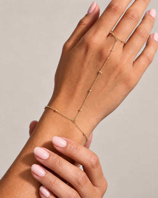 Golden Hour Hand Chain Bracelet