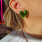 Green Love Struck Earrings