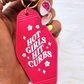 Hot Girls Hit Curbs Keychain