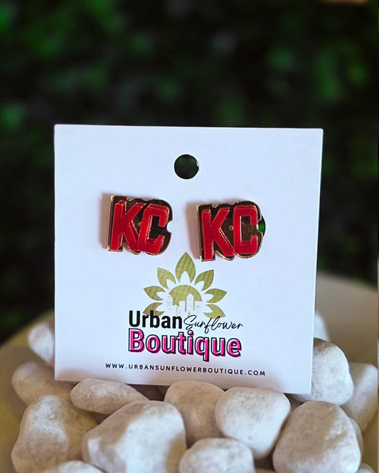 KC Mirrored Stud Earrings