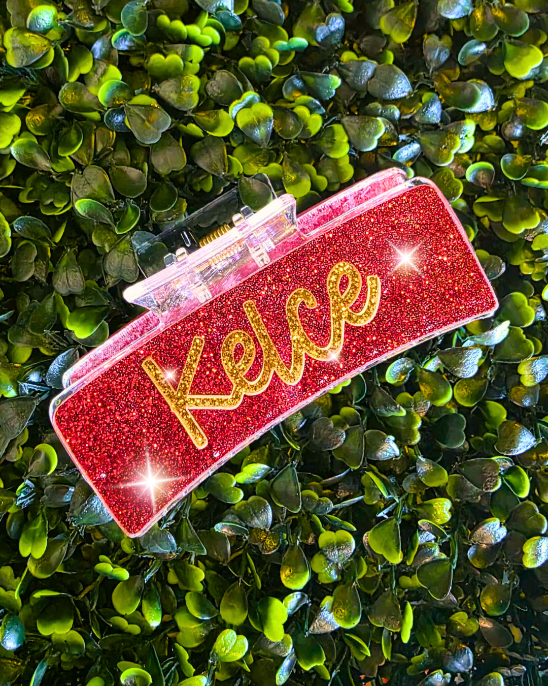 Large Kelce Glitter Claw Clip