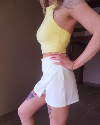 First Class Asymmetrical Skort
