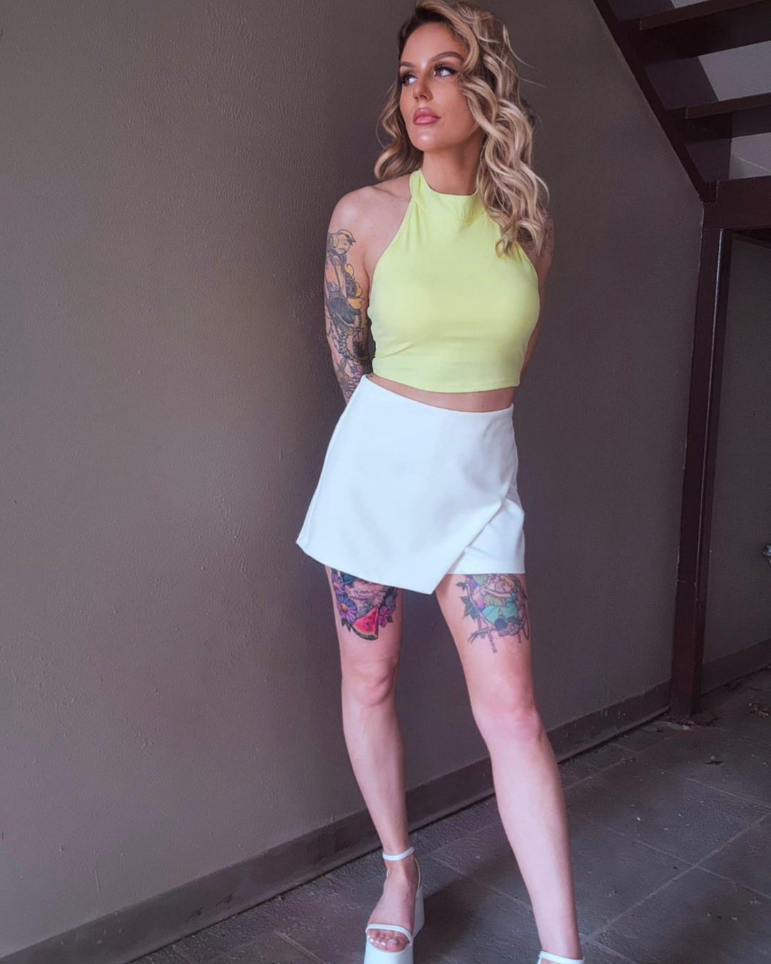 First Class Asymmetrical Skort