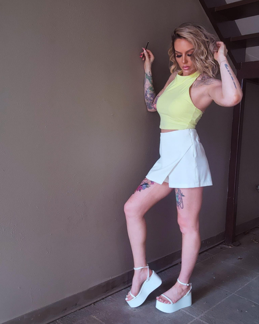 First Class Asymmetrical Skort
