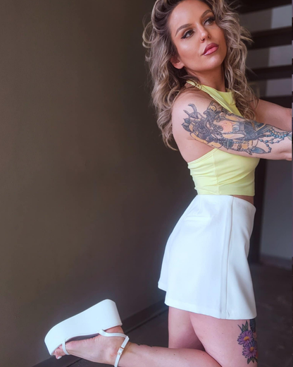 First Class Asymmetrical Skort