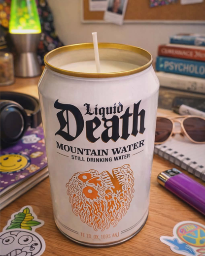 Liquid Death Can Soy Candle Unscented