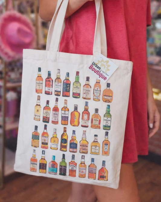 Whiskey Bottles Tote