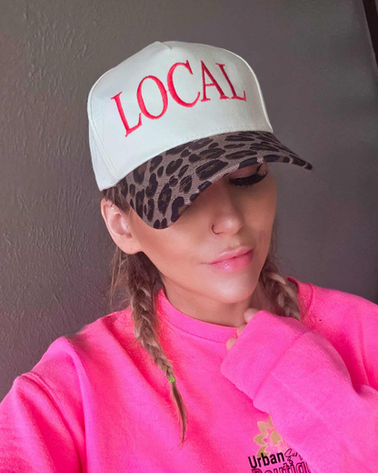 Local Cheetah Print Baseball Cap