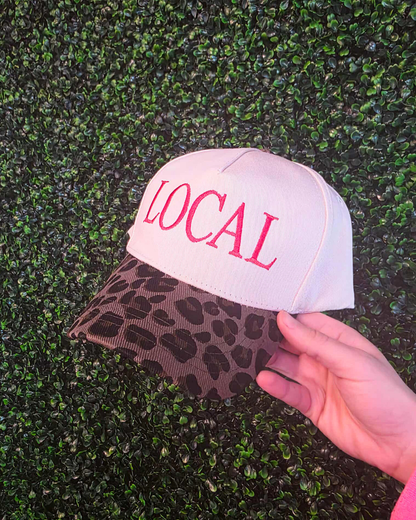 Local Cheetah Print Baseball Cap