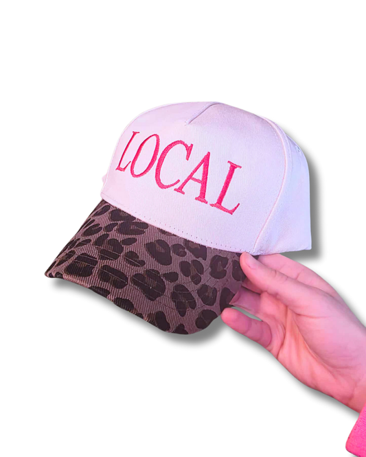 Local Cheetah Print Baseball Cap