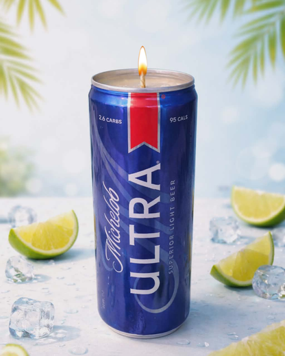 Michelob Ultra Can Soy Candle Unscented