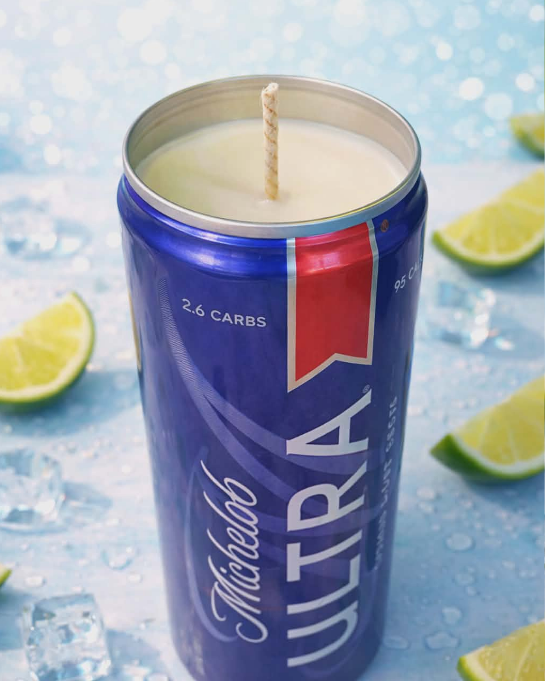 Michelob Ultra Can Soy Candle Unscented