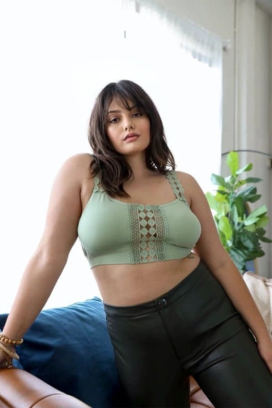 Curvy Sage Vegas Babe Top