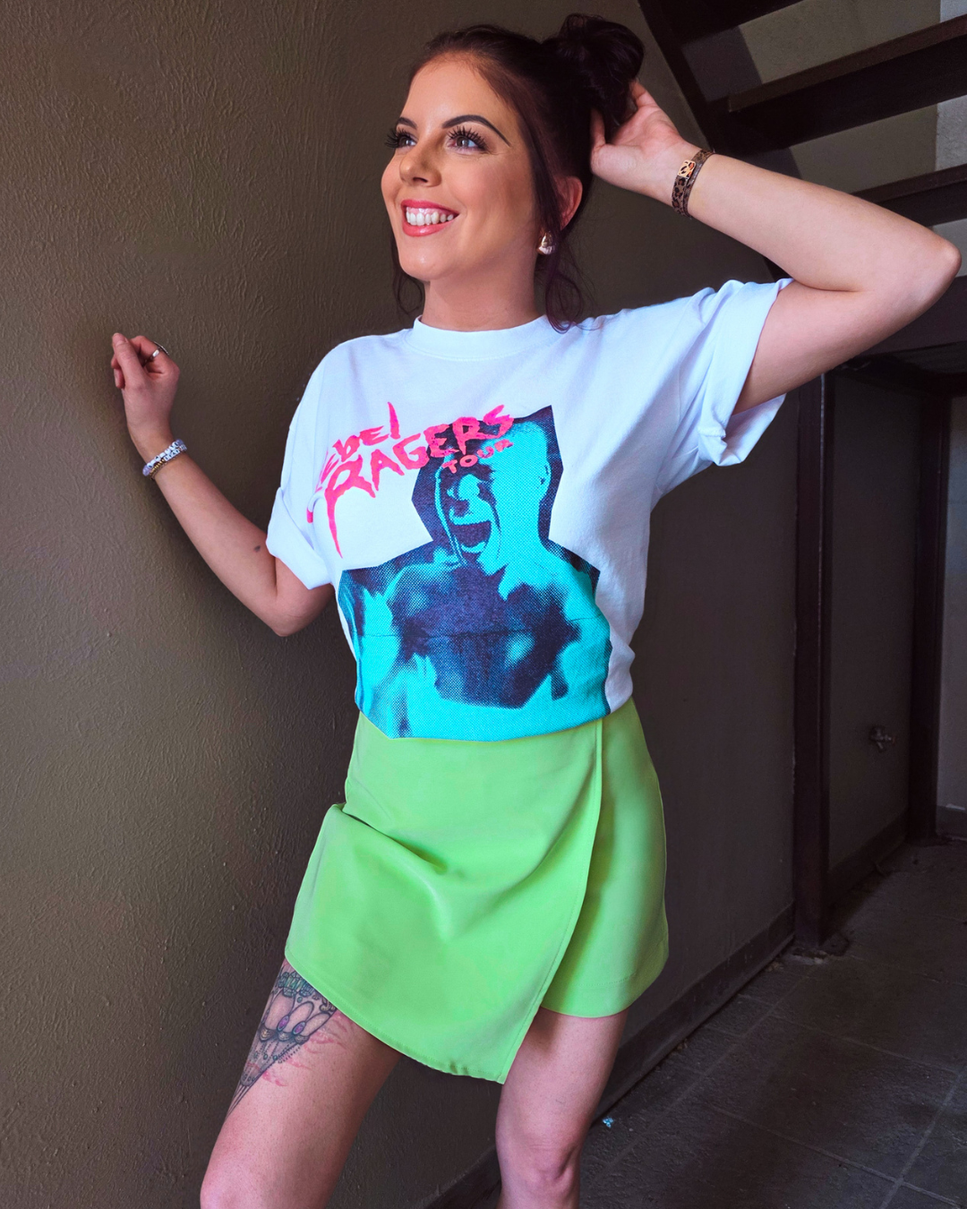 Lime Clean Slate Wrap Skort