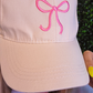 Pink Bow Baseball Cap