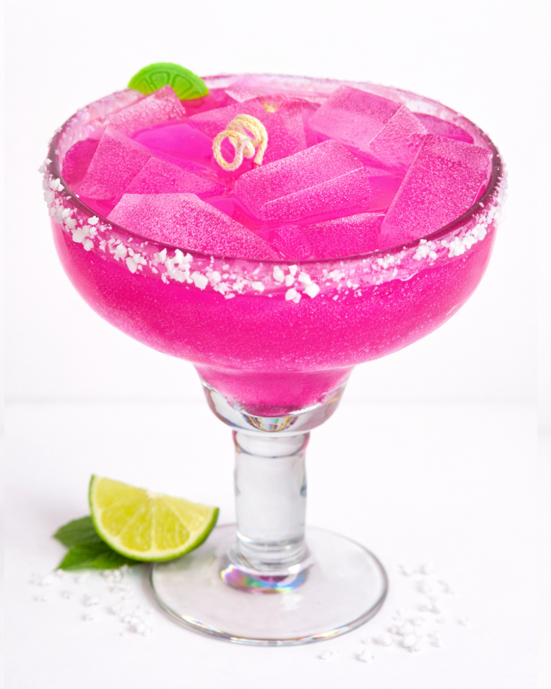 Cute Strawberry Margarita Jelly Candle