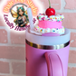 PIXIE POP Cherry Sprinkle Pink Cake 40oz Stanley Topper