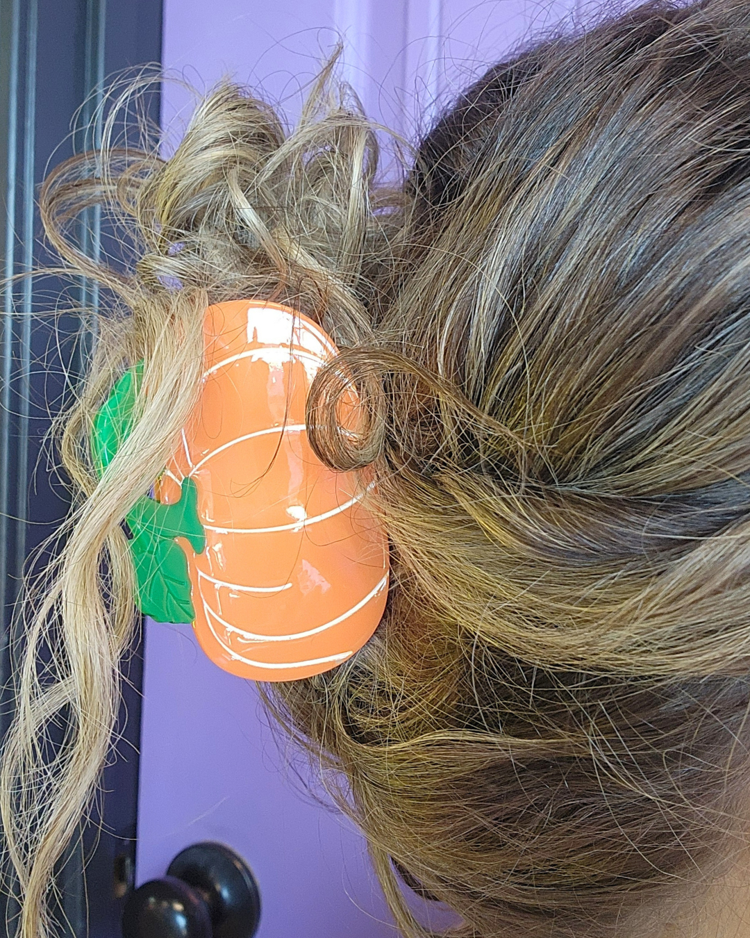 Pumpkin Claw Clip