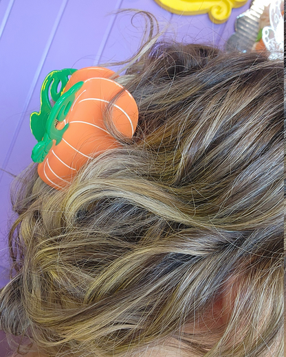 Pumpkin Claw Clip