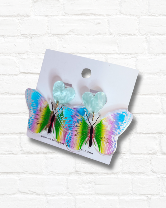 Rainbow Butterfly Earrings