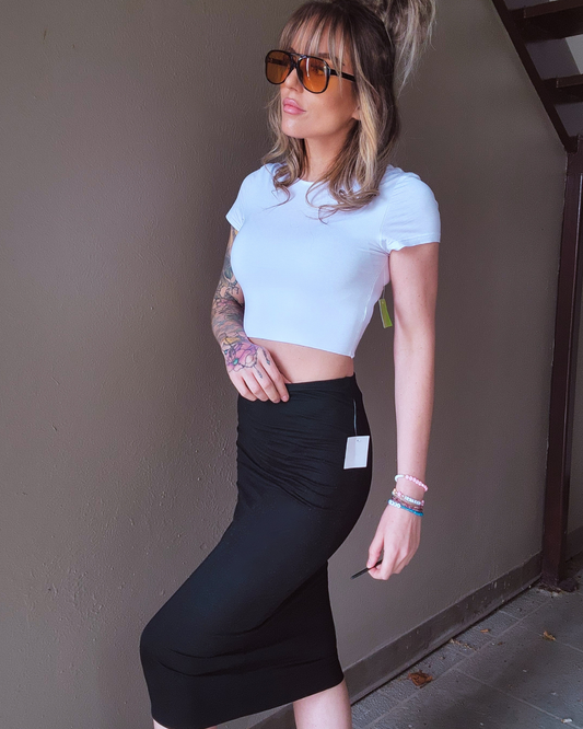 Need You Around Midi Pencil Skirt