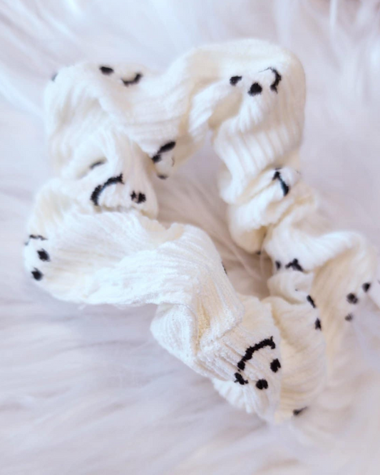 2 Piece Smiley Face Hair Scrunchie Set