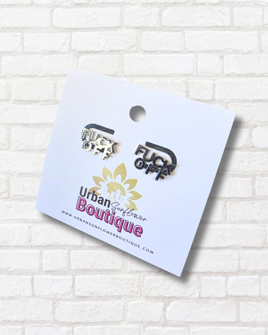 Silver Eff Off Earrings