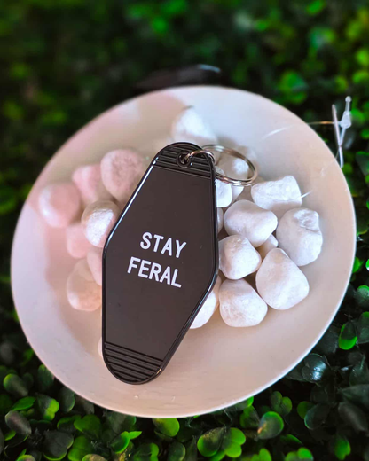 Stay Feral Keychain