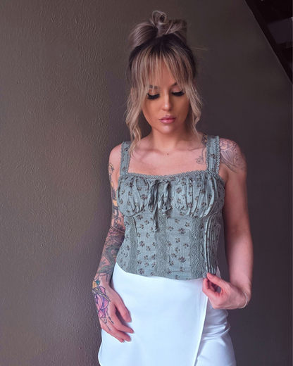 Sage Meadow Lace Top