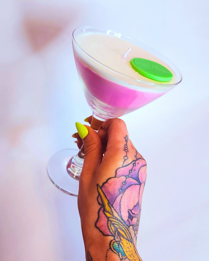 Cute Cosmo Martini Candle