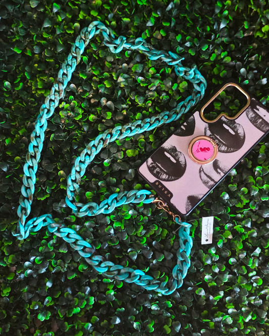 Turquoise Midi Crossbody Cellphone Chain