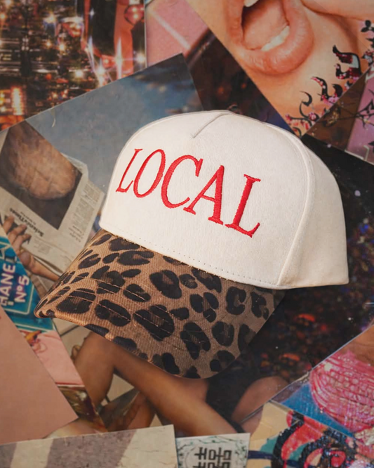 Local Cheetah Print Baseball Cap